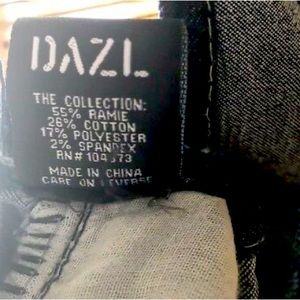 Dazl Bib Overalls Blue Jeans Size 7” Bleached Destroyed Double Layered Women's